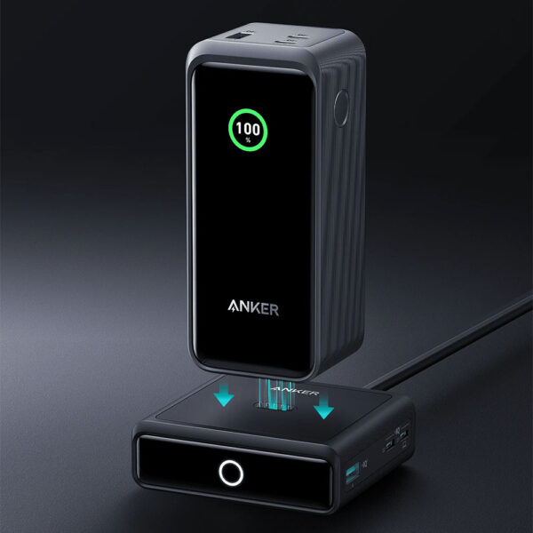 شارژر رو میزی 3 پورت انکر 100 وات مدل Multi-Device Fast Charging - A1902P11