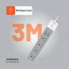 چندراهی برق 3000 وات پرودو Porodo 4AC 65W 3000W Power Strip