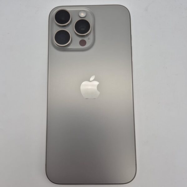 گوشی موبایل دست دوم اپل iPhone 15 ProMax رنگ Natural Titanium حافظه 256 گیگ رجیستـر نشده ZA