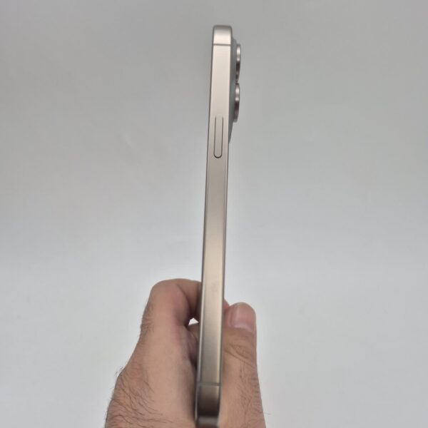 گوشی موبایل دست دوم اپل iPhone 15 ProMax رنگ Natural Titanium حافظه 256 گیگ رجیستـر نشده ZA
