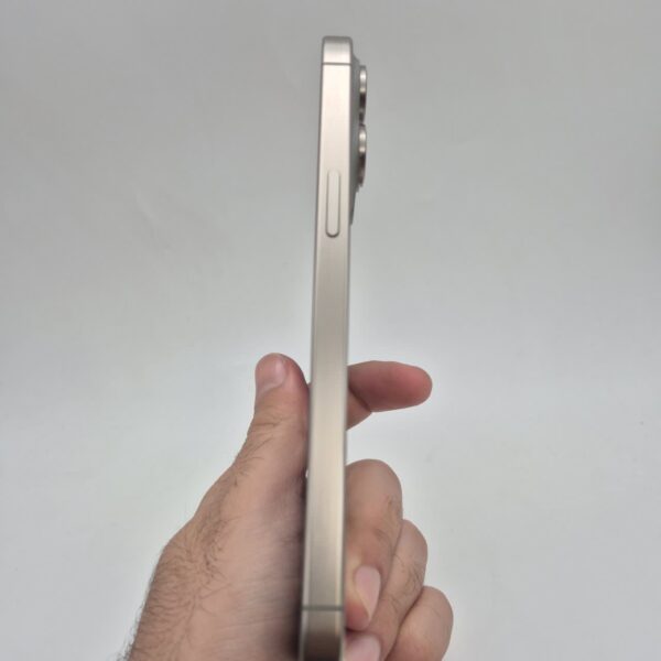 گوشی موبایل دست دوم اپل iPhone 15 ProMax رنگ Natural Titanium حافظه 256 گیگ بدون رجیستری دوسیم ZA