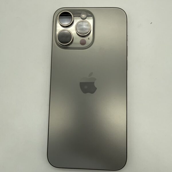 گوشی موبایل دست دوم اپل iPhone 15 ProMax رنگ Natural Titanium حافظه 256 گیگ رجیستر شده دوسیم ZA