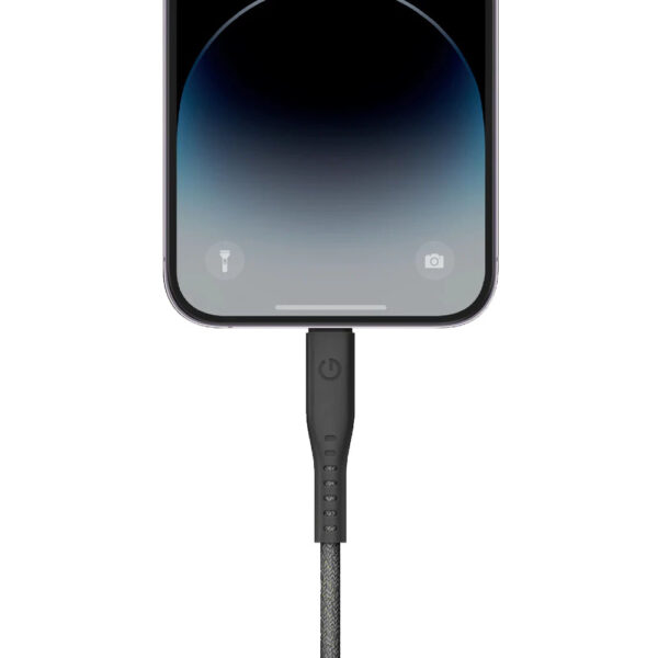 کابل فست شارژ کنفی انرژیا 1.5 متری USB-C به Lightning مدل FLOW رنگ مشکی