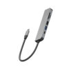هاب 6 در 1 انرژیا 60 وات مدل AluHub HD3 Aluminum USB-C