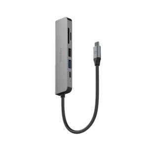 هاب 6 در 1 انرژیا 60 وات مدل AluHub HD3 Aluminum USB-C