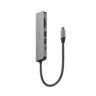 هاب 6 در 1 انرژیا 60 وات مدل AluHub HD3 Aluminum USB-C
