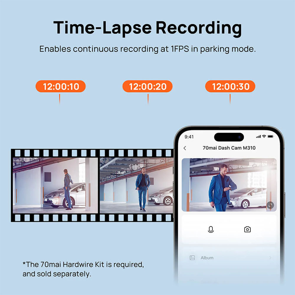 دوربین ثبت وقایع خودرو برند سوِنتی مِی مدل 70mai Dash Cam M310