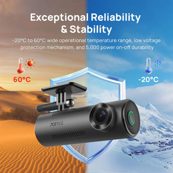 دوربین ثبت وقایع خودرو برند سوِنتی مِی مدل 70mai Dash Cam M310