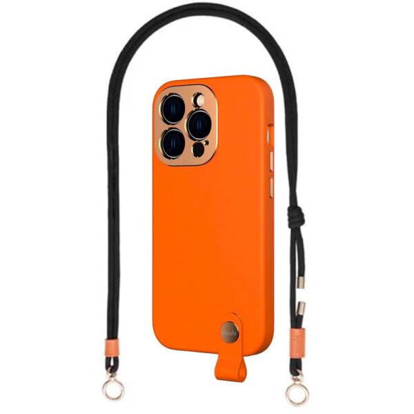 قاب Altra و بند Crossbody Strap موشی مناسب آیفون 14 پرو مکس - نارنجی