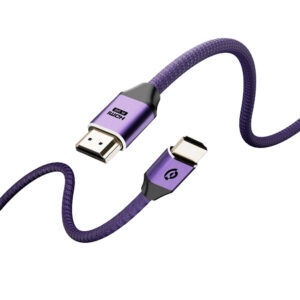 کابل HDMI دو متری پاورولوژی مدل Powerology 8K HDMI PWHDC2M-DKBU رنگ بنفش
