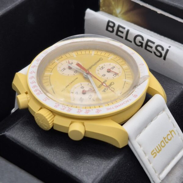ساعت امگا سواچ دست دوم مدل Omega X Swatch MISSION TO THE SUN SO33J100