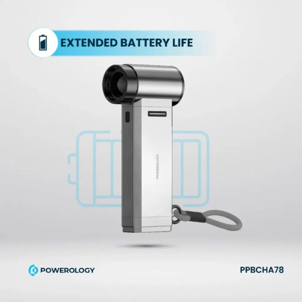 وکیوم و جت فن پاولوژی مدل Powerology Turbo Jet Fan & Vacuum PPBCHA78 رنگ نقره ای