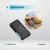 پاوربانک خورشیدی وایرلسی 20000 پاورولوژی Powerology Solar Wireless Charging Power Bank PPBCHA76 - مشکی