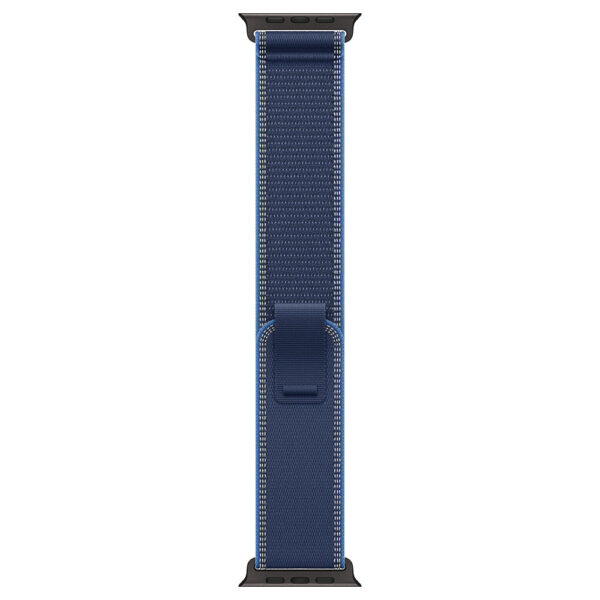 اپل واچ اولترا 3 رنگ تیتانیوم مشکی با بند تریل لوپ آبی روشن (Blue/Bright Blue) - سایز ۴۹ میلی‌متر