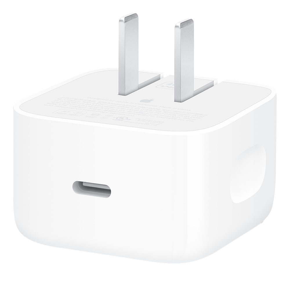 آداپتور 40 تا 60 وات داینامیک دو پین USB-C اورجینال اپل 40W Dynamic Power Adapter with 60W Max