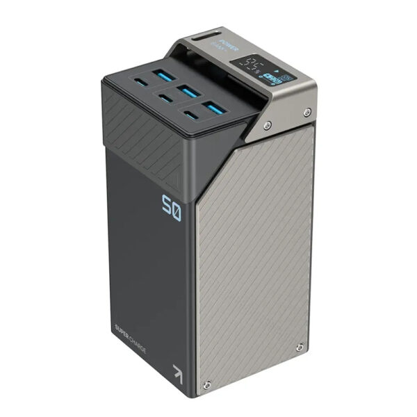 پاوربانک 65 وات 50000 پاورولوژی Powerology 50000mAh Power Bank PPBCHA68 - مشکی