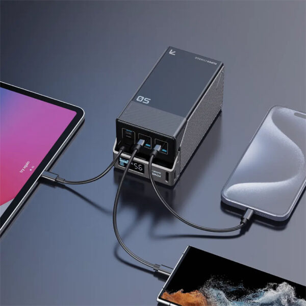 پاوربانک 65 وات 50000 پاورولوژی Powerology 50000mAh Power Bank PPBCHA68 - مشکی