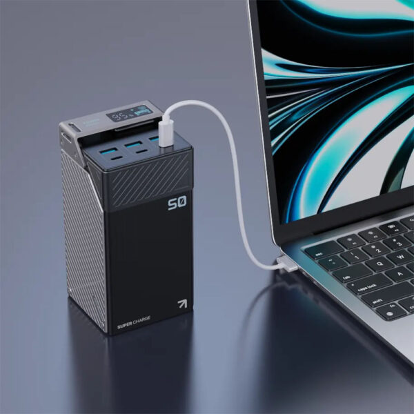 پاوربانک 65 وات 50000 پاورولوژی Powerology 50000mAh Power Bank PPBCHA68 - مشکی