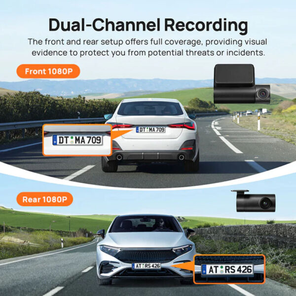 دوربین ثبت وقایع خودرو برند سوِنتی مِی مدل 70mai Dash Cam A200 Set