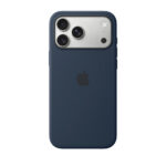 قاب اورجینال اپل آيفون ۱۷ پرو مکس سیلیکونی مدل iPhone 17 Pro Max Silicone Case with MagSafe – Midnight رنگ میدنایت