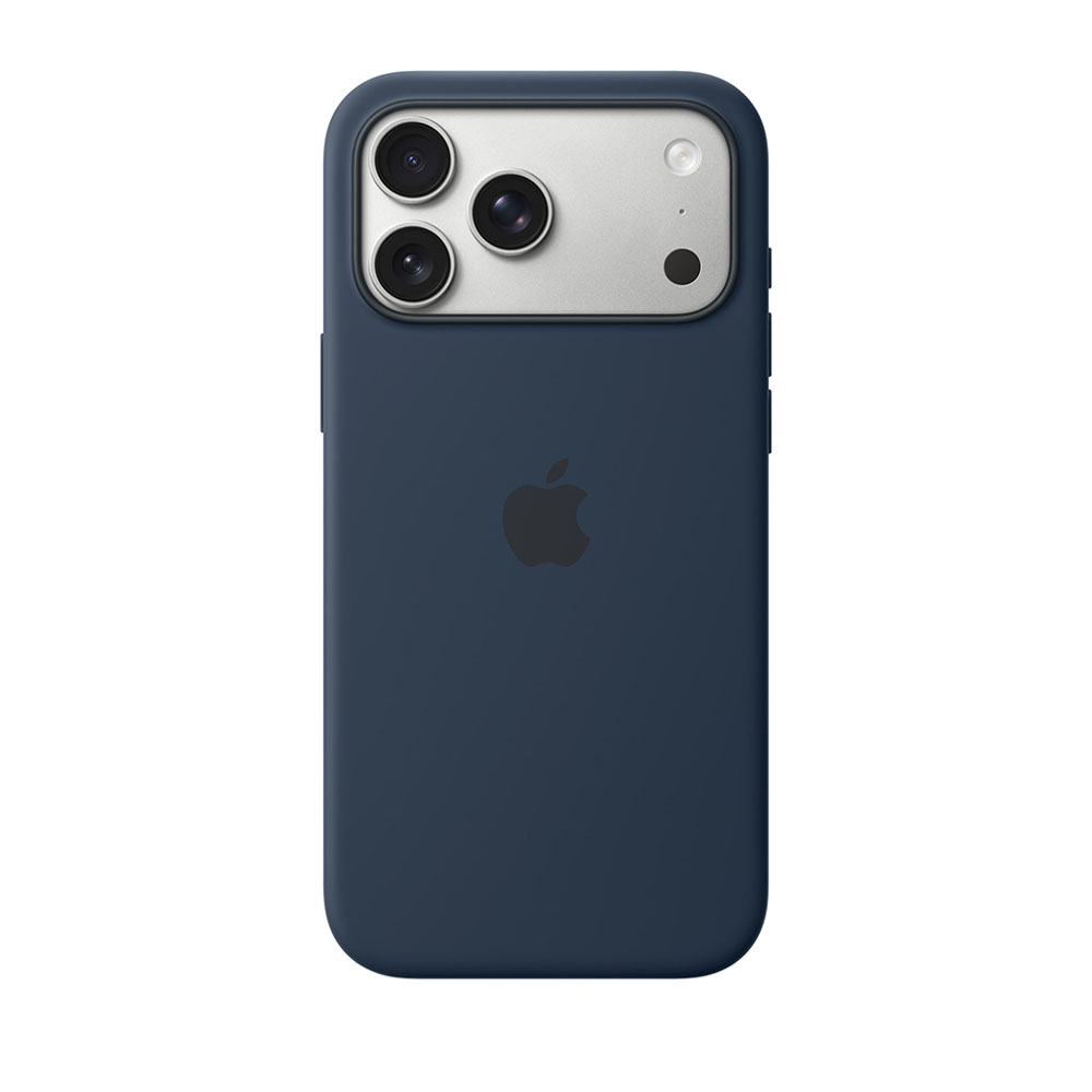 قاب اورجینال اپل آيفون ۱۷ پرو مکس سیلیکونی مدل iPhone 17 Pro Max Silicone Case with MagSafe – Midnight رنگ میدنایت