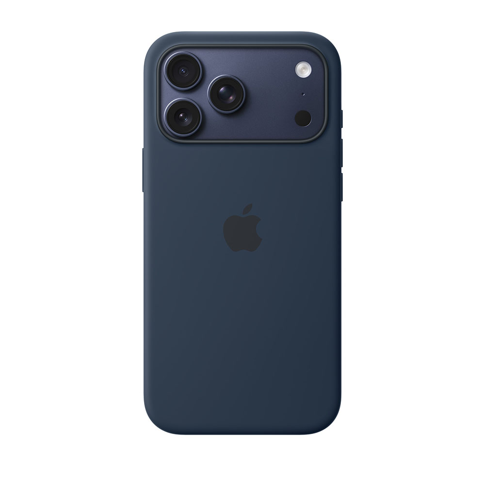 قاب اورجینال اپل آيفون ۱۷ پرو مکس سیلیکونی مدل iPhone 17 Pro Max Silicone Case with MagSafe – Midnight رنگ میدنایت