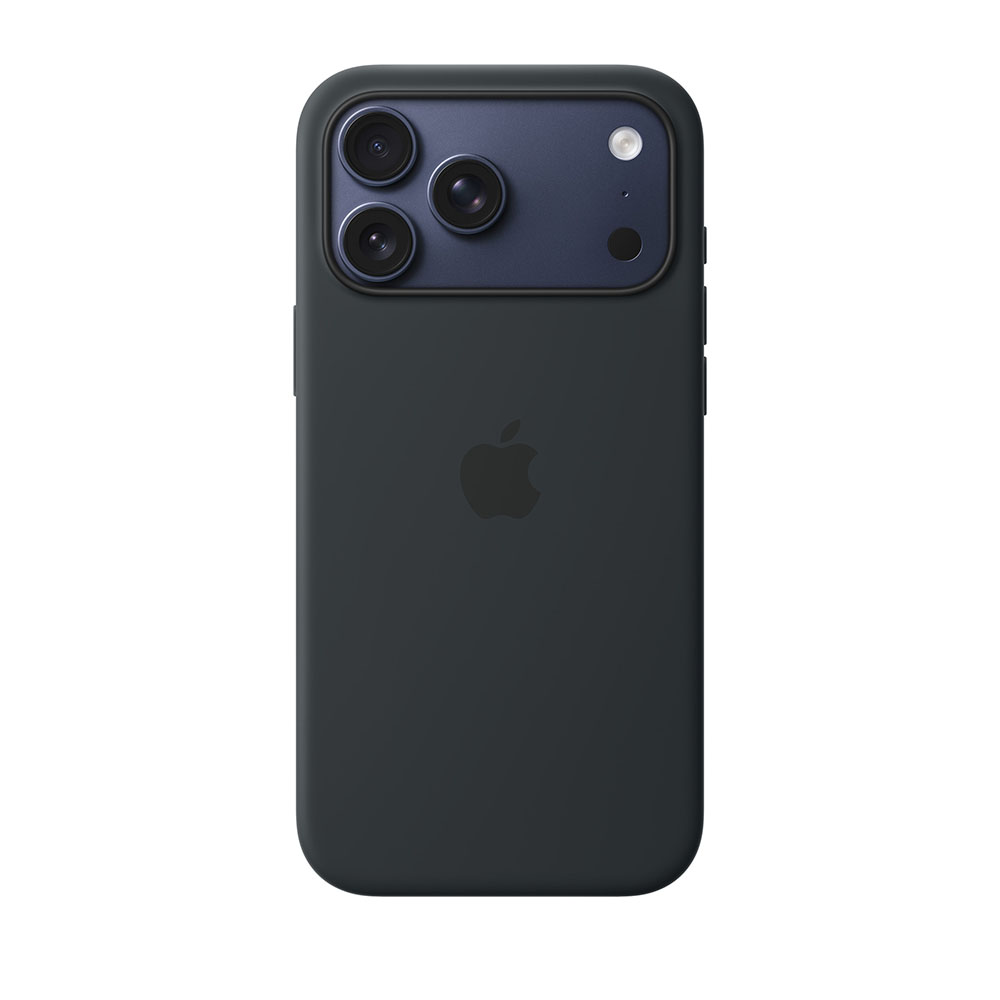 قاب اورجینال اپل آيفون ۱۷ پرو مکس سیلیکونی مدل iPhone 17 Pro Max Silicone Case with MagSafe – Black رنگ مشکی
