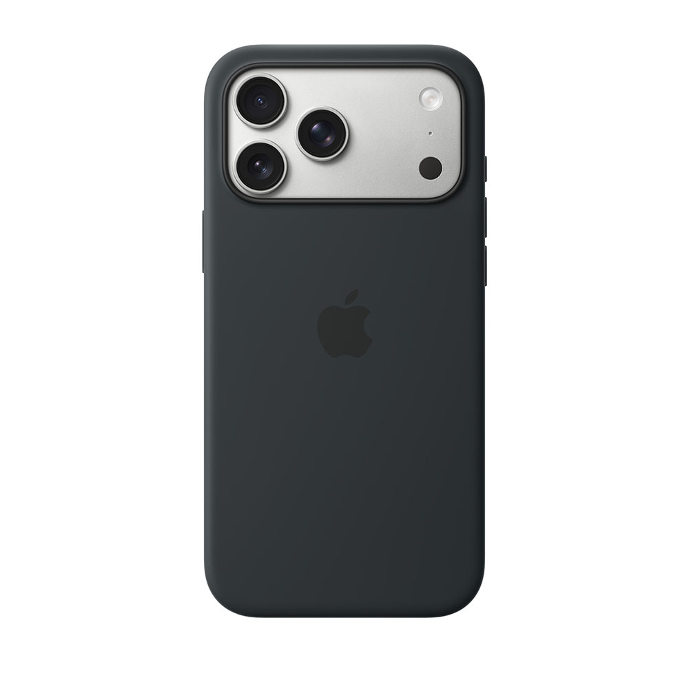 قاب اورجینال اپل آيفون ۱۷ پرو مکس سیلیکونی مدل iPhone 17 Pro Max Silicone Case with MagSafe – Black رنگ مشکی