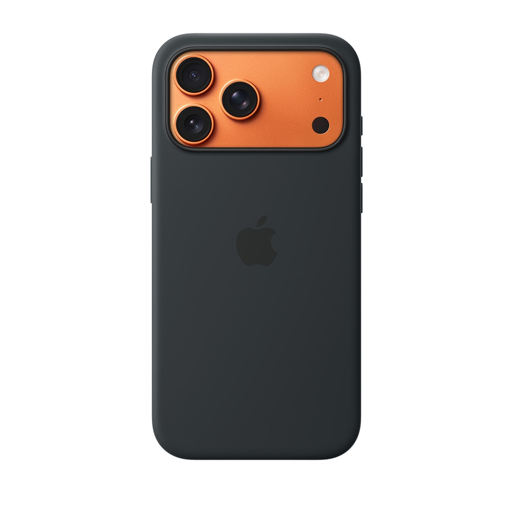 قاب اورجینال اپل آيفون ۱۷ پرو مکس سیلیکونی مدل iPhone 17 Pro Max Silicone Case with MagSafe – Black رنگ مشکی