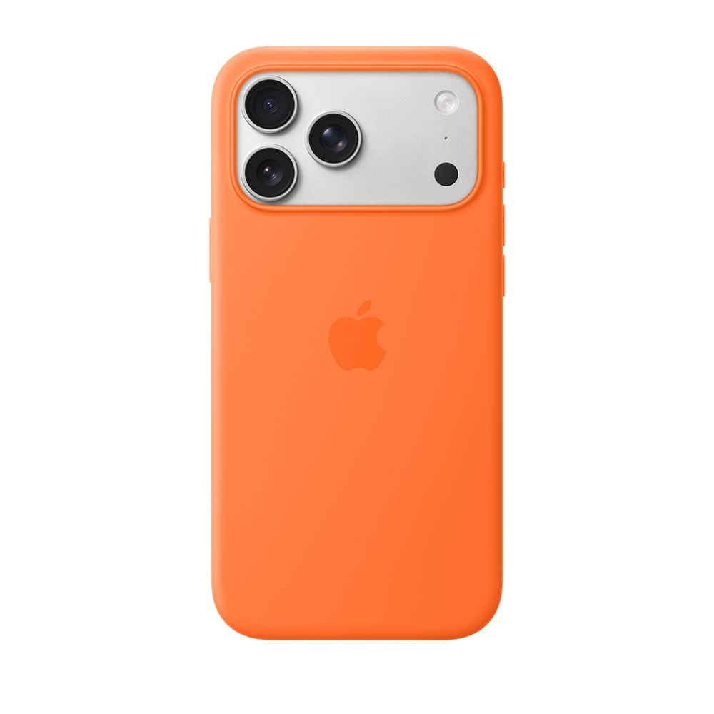 قاب اورجینال اپل آيفون ۱۷ پرو مکس سیلیکونی مدل iPhone 17 Pro Max Silicone Case with MagSafe – Orange رنگ نارنجی