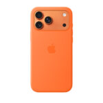 قاب اورجینال اپل آيفون ۱۷ پرو مکس سیلیکونی مدل iPhone 17 Pro Max Silicone Case with MagSafe – Orange رنگ نارنجی