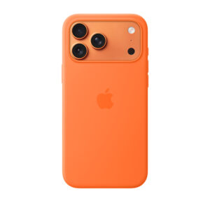 قاب اورجینال اپل آيفون ۱۷ پرو مکس سیلیکونی مدل iPhone 17 Pro Max Silicone Case with MagSafe – Orange رنگ نارنجی