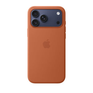 قاب اورجینال اپل آيفون ۱۷ پرو مکس سیلیکونی مدل iPhone 17 Pro Max Silicone Case with MagSafe – Terra Cotta رنگ قهوه ای
