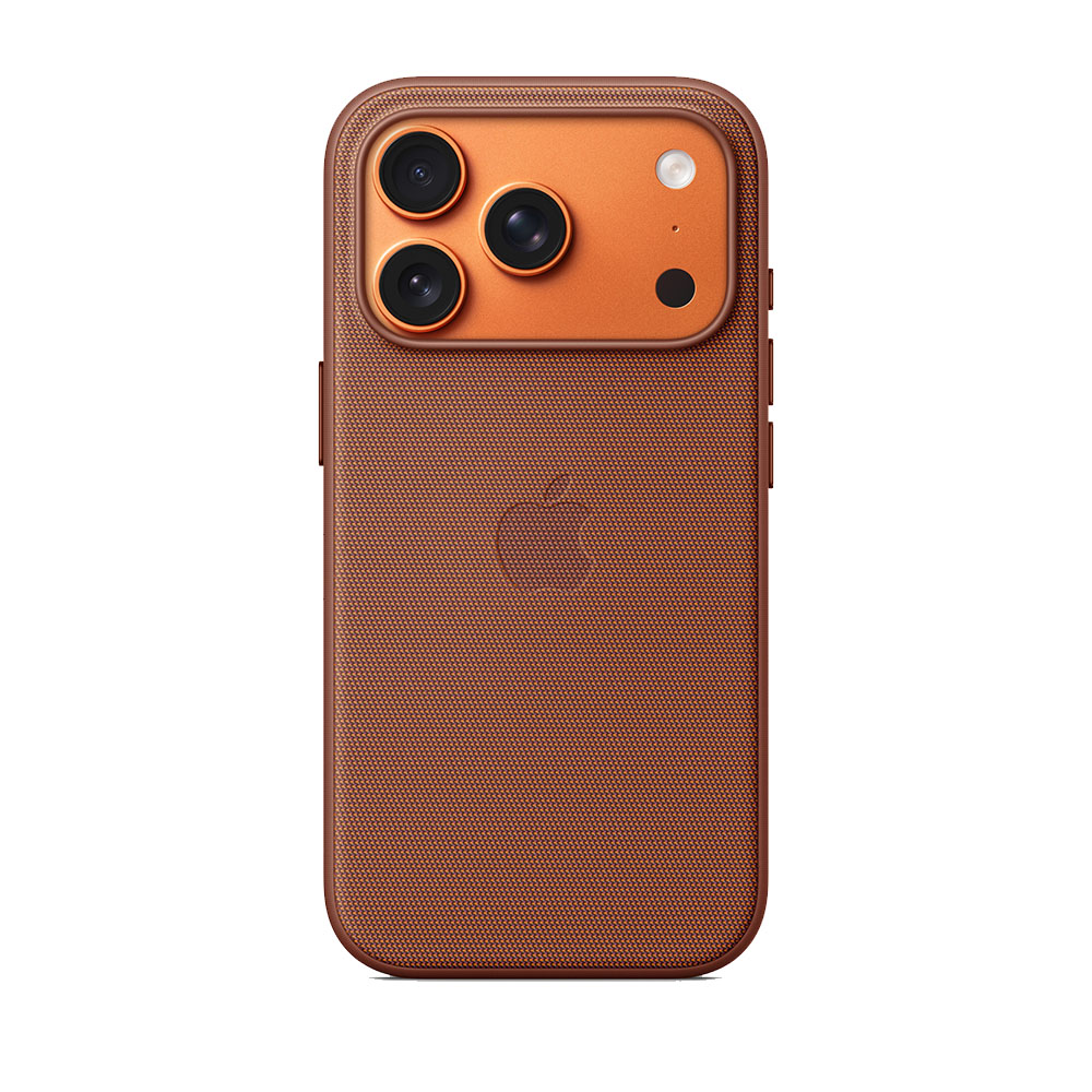 قاب اورجینال اپل تک وون آيفون ۱۷ پرو مدل iPhone 17 Pro TechWoven Case with MagSafe - Sienna رنگ آجری