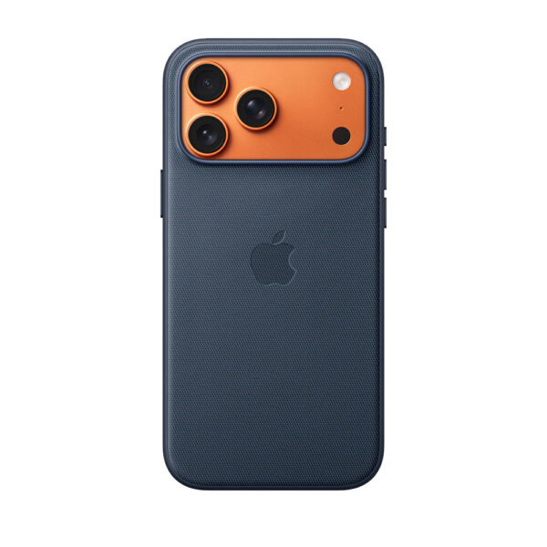 قاب اورجینال اپل آيفون ۱۷ پرو مکس مدل iPhone 17 Pro Max TechWoven Case with MagSafe - Blue رنگ آبی