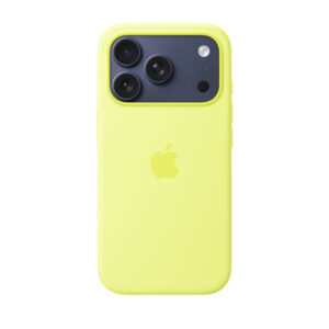 قاب اورجینال اپل آيفون ۱۷ پرو سیلیکونی مدل iPhone 17 Pro Silicone Case with MagSafe – Neon Yellow رنگ زرد