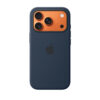قاب اورجینال اپل آيفون ۱۷ پرو سیلیکونی مدل iPhone 17 Pro Silicone Case with MagSafe – Midnight رنگ میدنایت