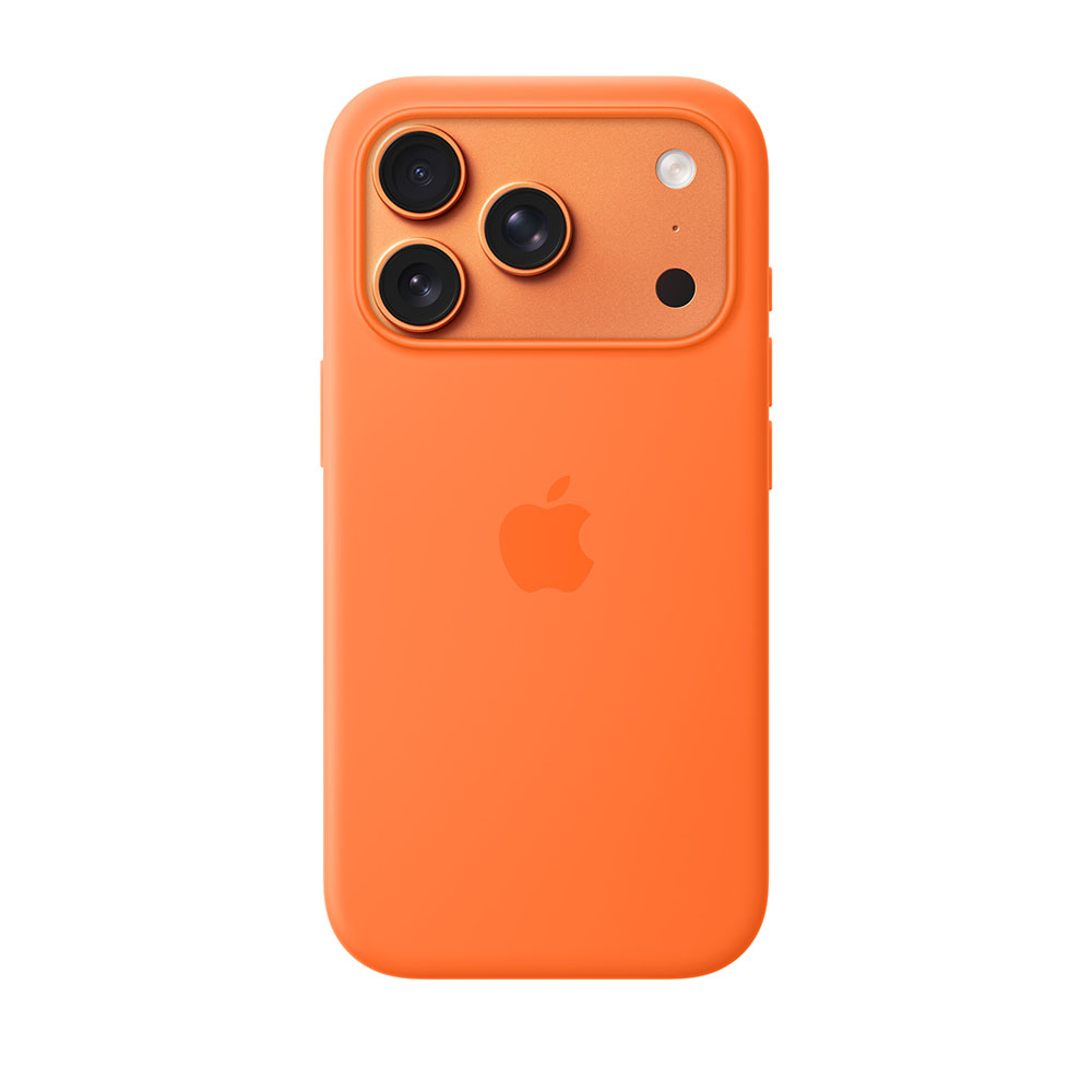 قاب اورجینال اپل آيفون ۱۷ پرو سیلیکونی مدل iPhone 17 Pro Silicone Case with MagSafe – Orange رنگ نارنجی