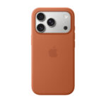 قاب اورجینال اپل آيفون ۱۷ پرو سیلیکونی مدل iPhone 17 Pro Silicone Case with MagSafe – Terra Cotta رنگ قهوه ای