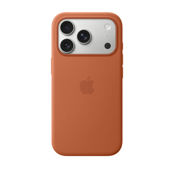 قاب اورجینال اپل آيفون ۱۷ پرو سیلیکونی مدل iPhone 17 Pro Silicone Case with MagSafe – Terra Cotta رنگ قهوه ای