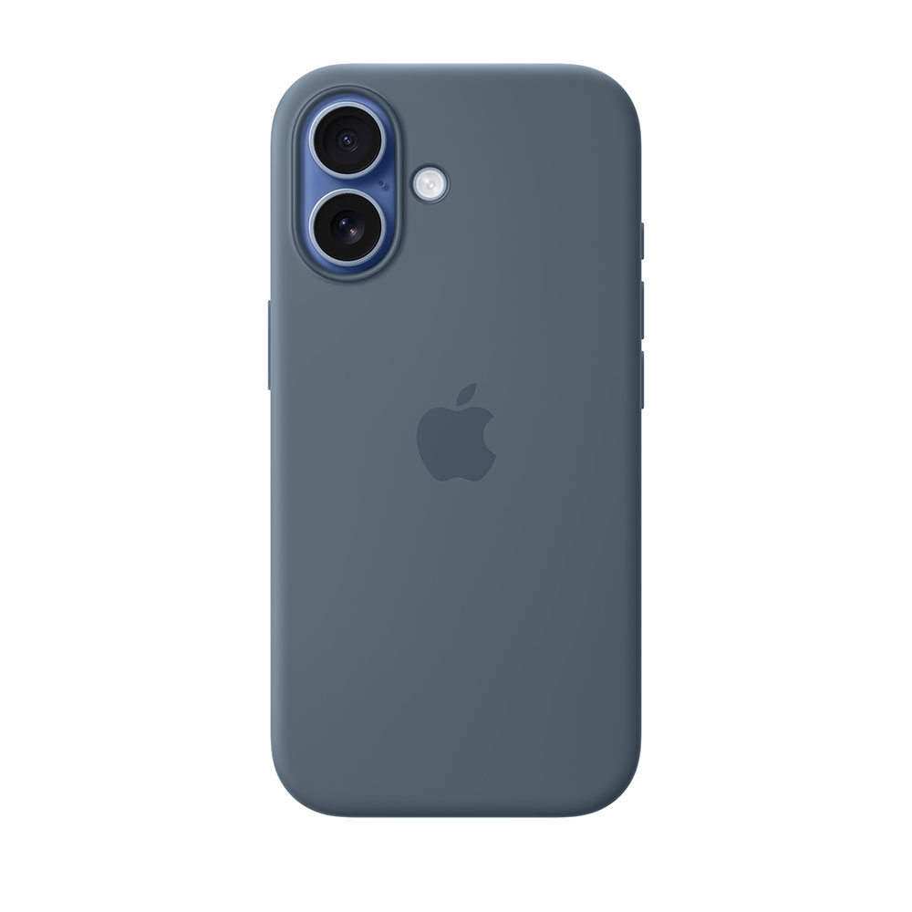قاب اورجینال اپل آيفون ۱۷ سیلیکونی مدل iPhone 17 Silicone Case with MagSafe – Anchor Blue رنگ آبی