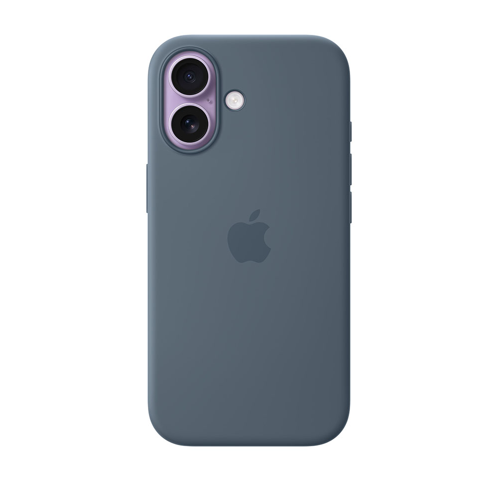 قاب اورجینال اپل آيفون ۱۷ سیلیکونی مدل iPhone 17 Silicone Case with MagSafe – Anchor Blue رنگ آبی