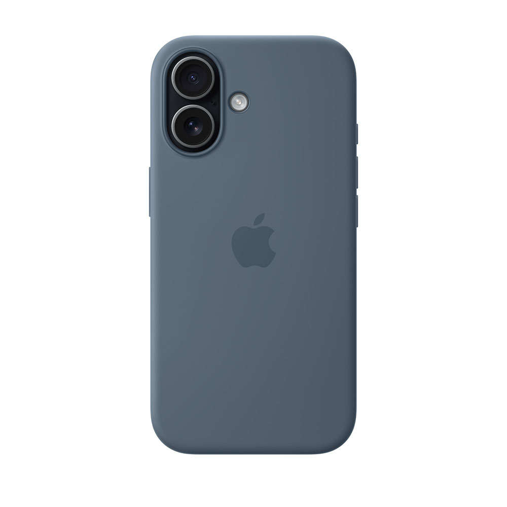 قاب اورجینال اپل آيفون ۱۷ سیلیکونی مدل iPhone 17 Silicone Case with MagSafe – Anchor Blue رنگ آبی