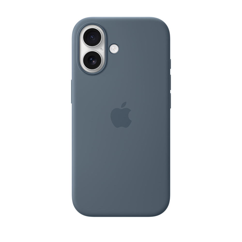 قاب اورجینال اپل آيفون ۱۷ سیلیکونی مدل iPhone 17 Silicone Case with MagSafe – Anchor Blue رنگ آبی