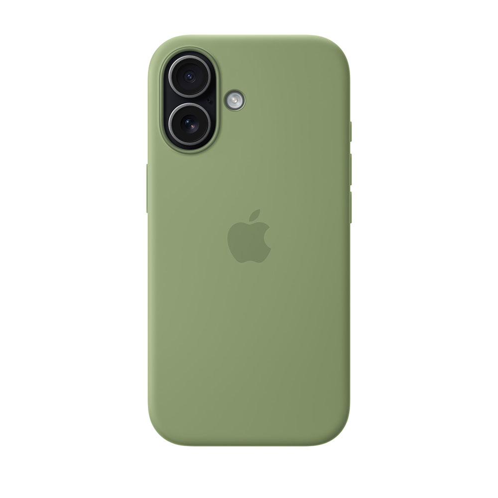 قاب اورجینال اپل آيفون ۱۷ سیلیکونی مدل iPhone 17 Silicone Case with MagSafe – Light Moss رنگ سبز
