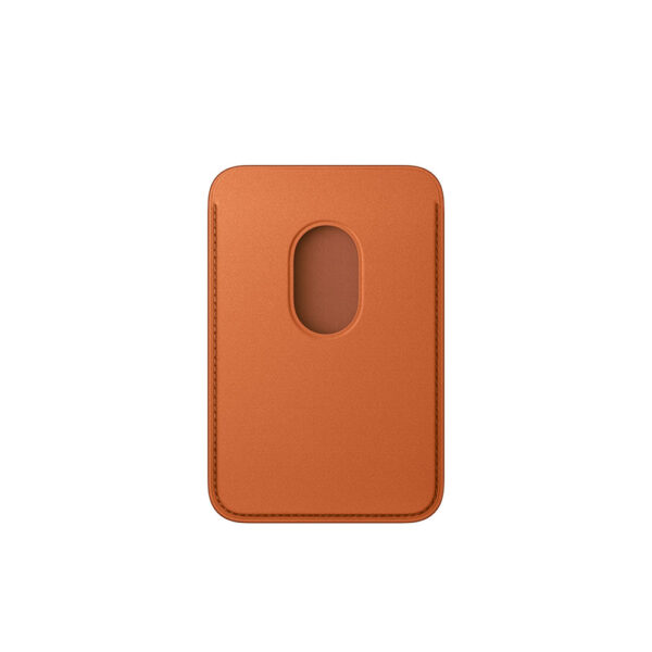 جاکارتی اورجینال اپل رنگ نارنجی | iPhone FineWoven Wallet 2025 Fox Orange