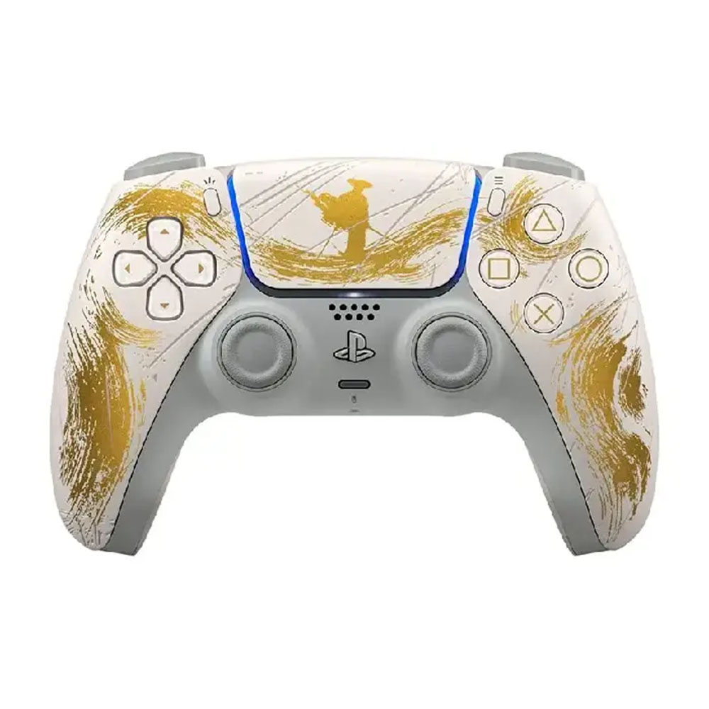 کنترلر پلی استیشن 5 مدل DualSense PlayStation Ghost of Yotei Limited Edition - رنگ طایی
