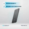 پاوربانک مگ سیف پاورولوژی 5000 میلی‌آمپر 15 واتی مدل Powerology Ultra-Thin 5000mAh MagSafe- خاکستری