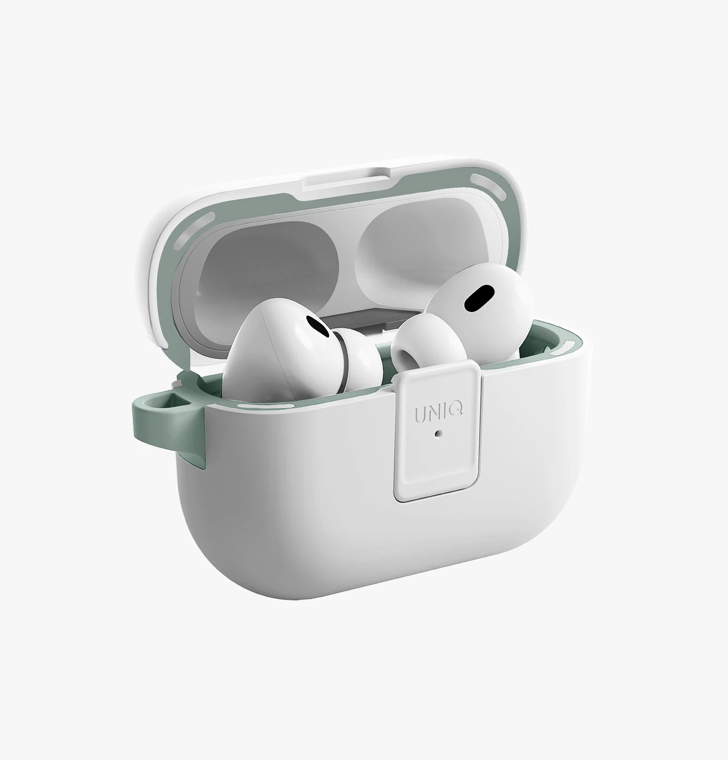 کاور ایرپاد پرو ۲ یونیک UNIQ CLYDE AIRPODS PRO 2ND GEN LOCK CASE رنگ سفید / سبز