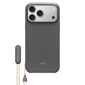 قاب اورجینال بیتس 17 پرو مکس کیک استند مگ سیف مدل Beats iPhone 17 Pro Max Kickstand Case with MagSafe and Camera Control – Granite Gray رنگ خاکستری
